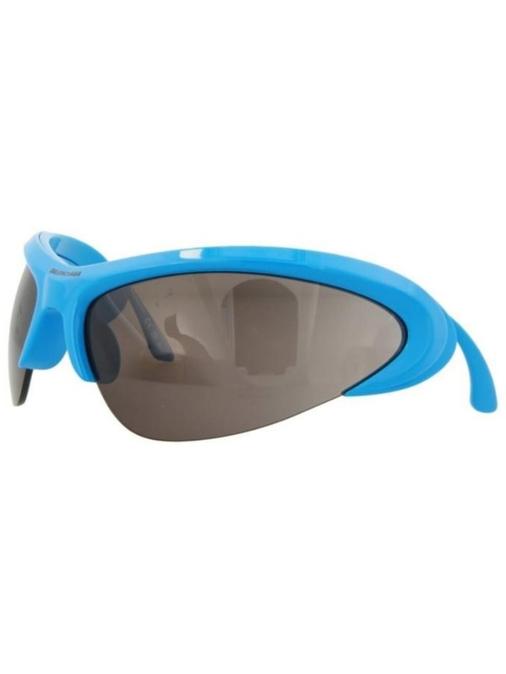 New Balenciaga Unisex Shield/Wrap Light Blue Silver Grey Fashion Designer Sungla